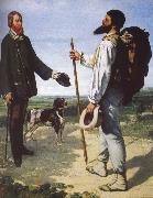 Gustave Courbet Bonjour Monsieur Courbet painting